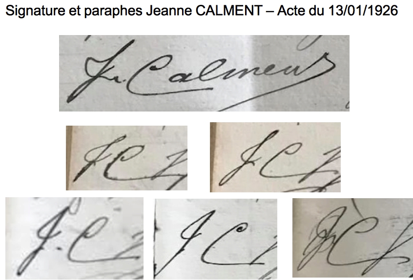 AUTHENTICITÉ DE L'ÂGE DE JEANNE CALMENT - Page 2 Signat14