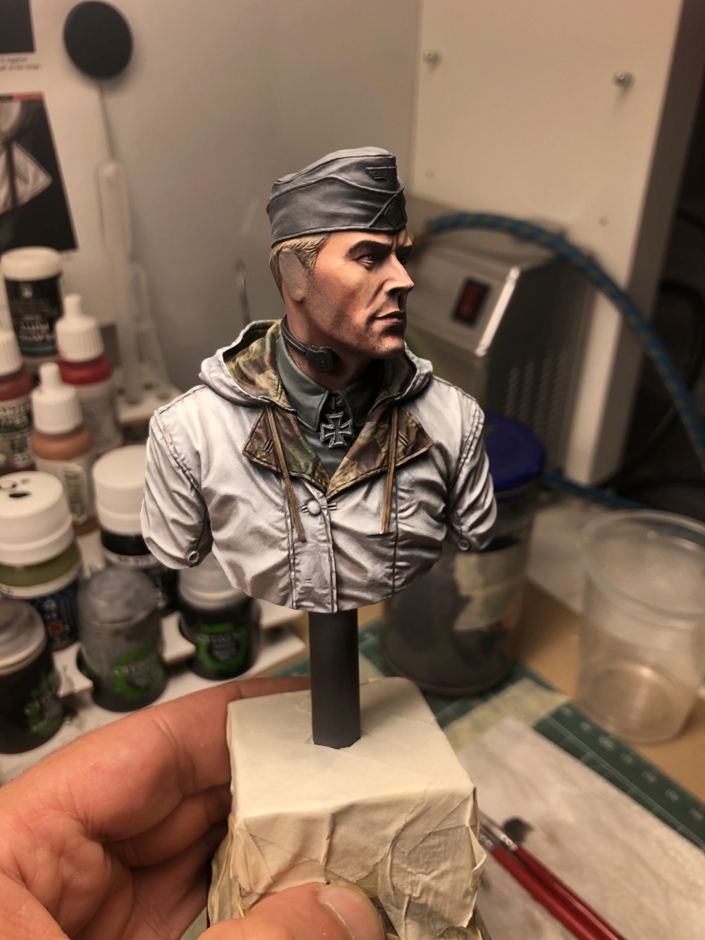 Buste - King Tiger Commander - Life Miniatures - 1/10 - 2ème version - Terminé 5a6fcd10