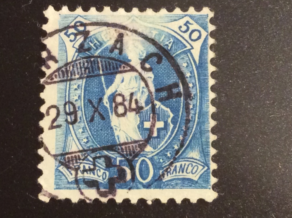 Helvetia - SBK 70A, Stehende Helvetia 50 Rp 0769a910