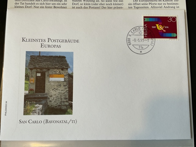San.Carlo Ti 36 Tel.Einträge kleinstes Postamt Europas Image391