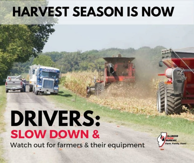 Harvest season - share the road  Farmer10