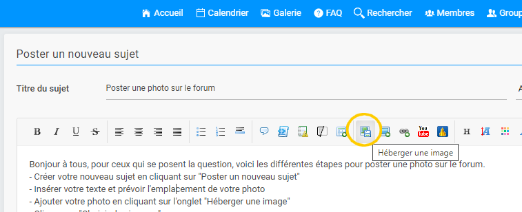 Poster une photo sur le forum 1110