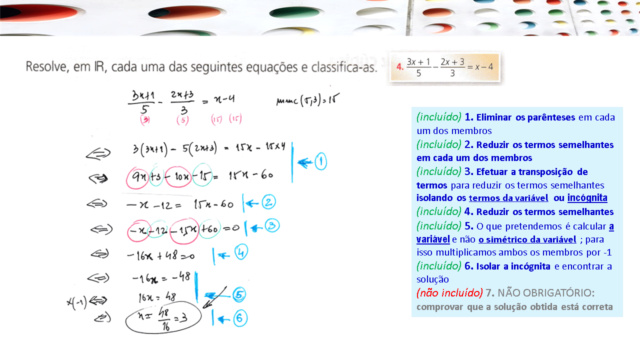 Resolver e classificar em R equações do 1º grau Slid1209