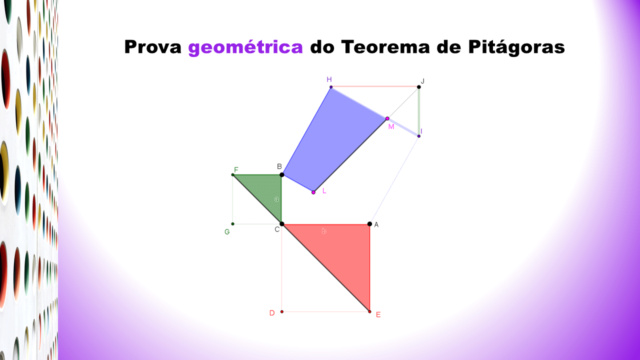 Prova ALGÉBRICA e GEOMÉTRICA - Teorema de Pitágoras  Slid1430