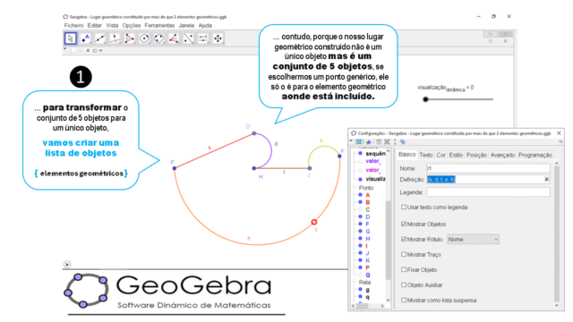 Lugares geométricos com mais do que 1 elemento geométri Slid2097