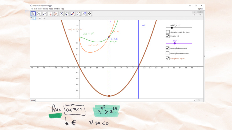Inequação exponencial Slide126