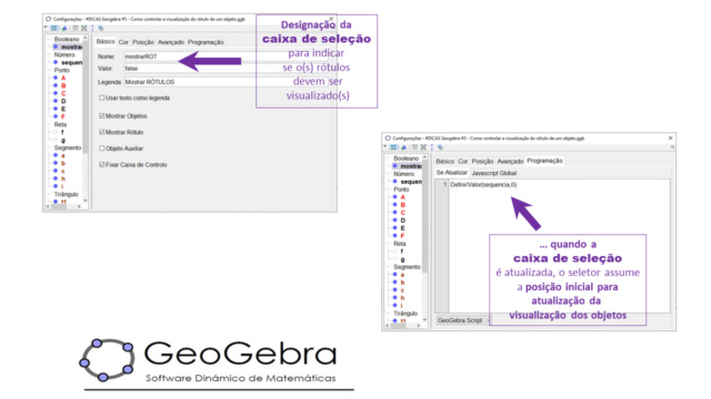 Como controlar a visualização do rótulo de um objeto -  Slide789