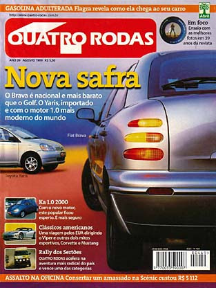 (Classe A - W168): A160 Classic - avaliação Revista Quatro Rodas - agosto de 1999 112