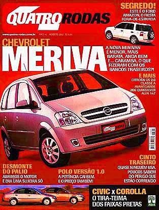 (Classe A - W168): A190 Avantgarde - avaliação Revista Quatro Rodas - agosto de 2002 313