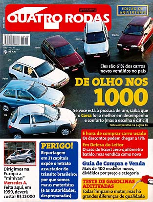 (Classe A - W168): A140 e A160 - avaliação Revista Quatro Rodas® - agosto 1997 4261e310