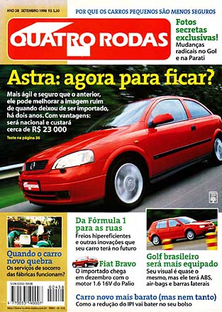 (Classe A - W168): A160 x Renault Scénic - avaliação Revista Quatro Rodas® - setembro 1998 487cc210