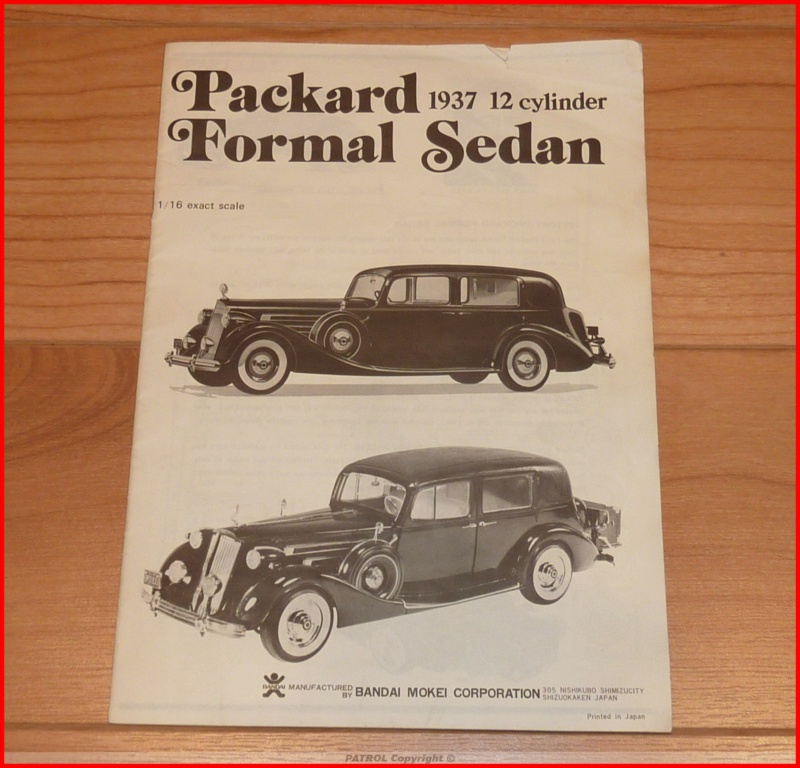 [BANDAI] PACKARD TWELVE 1937 12 cylindres Formule sedan 1/16ème Réf 9002 P1120966