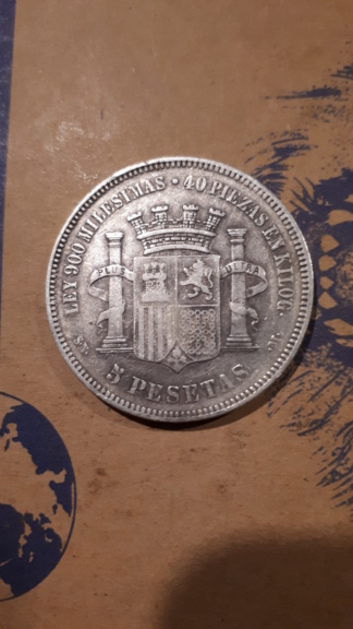 Moneda 5pts de1970 del gobierno provisional.  16386313