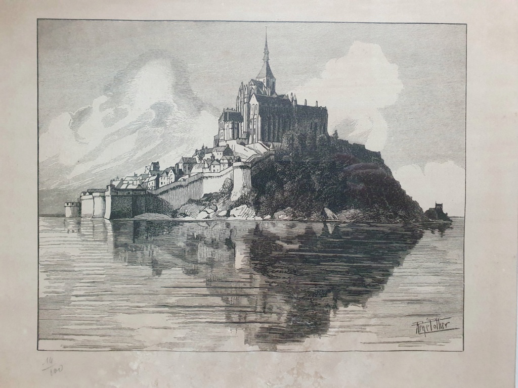 Gravure du Mont Saint-Michel de René Pottier? 20221224
