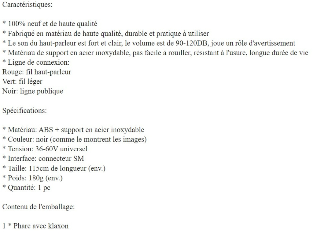 eclairage à DEL pour velo ( LED light for bike) PARTIE  2 - Page 10 Caract10