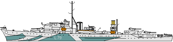 ROYAL NAVY DESTROYER D'ESCORTE TYPE HUNT IV Img-2d11