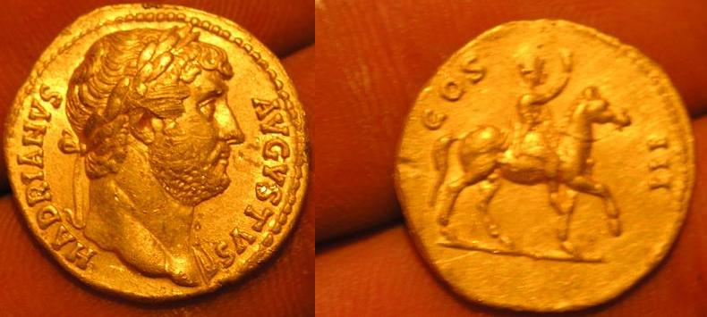 aureo - Aureo de Adriano (Emperador a caballo: COS III) [WM n° 4873] Foti23