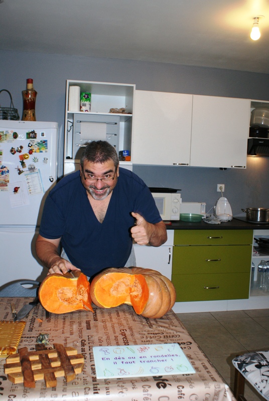 velouté de potiron...du jardin ! Courge17