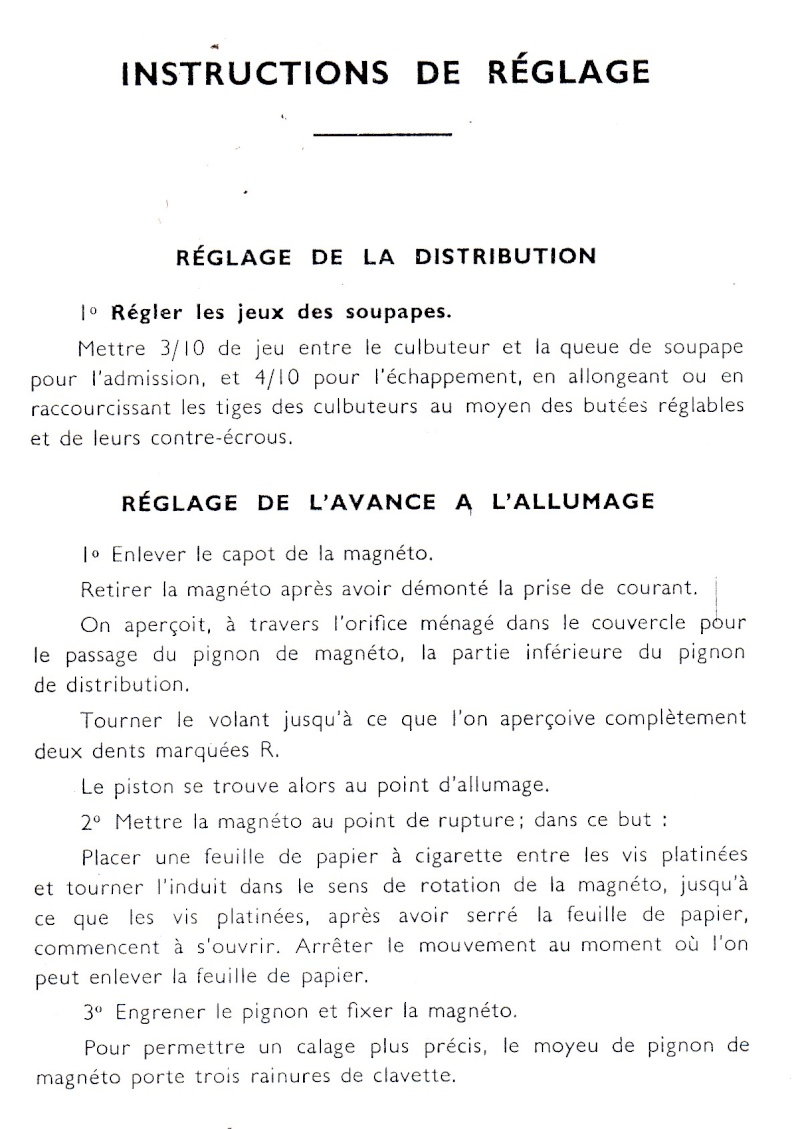 bernard W0 - calage magnétos Reglag10