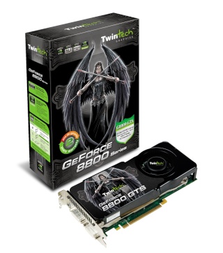 Twintech™ NVIDIA® GeForce™ 8800GTS 512MB DDR3 PCI-Express Twinte10