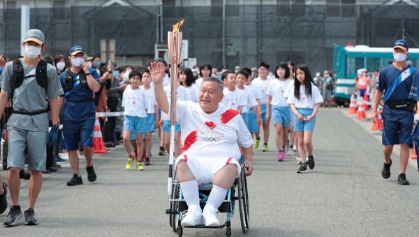 07 JUIN 2021 DEUXIEME JOUR DU RELAIS DE LA FLAMME OLYMPIQUE DE TOKYO A YAMAGATA D4fyh810