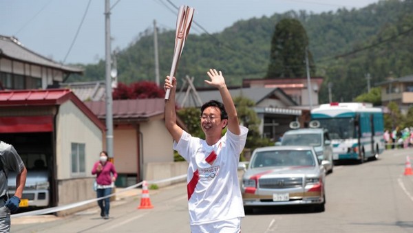 07 JUIN 2021 DEUXIEME JOUR DU RELAIS DE LA FLAMME OLYMPIQUE DE TOKYO A YAMAGATA L0mi7h10