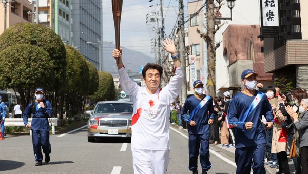 02 AVRIL 2021 DEUXIEME JOUR DU RELAIS DE LA FLAMME A NAGANO Marche10