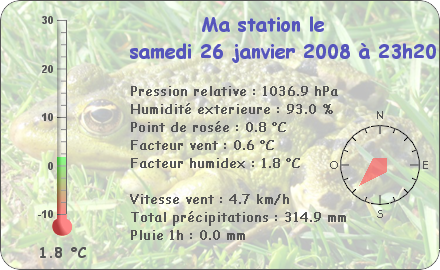 Observations du Samedi 26 Janvier 2008 Report14