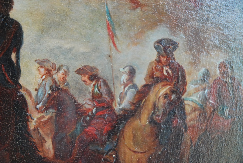 huile sur toile , scène de bataille du XVIIème (?) Dsc_0127