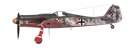 Fw-190 D9 Papagei Staffel Rote 1 Academy 110