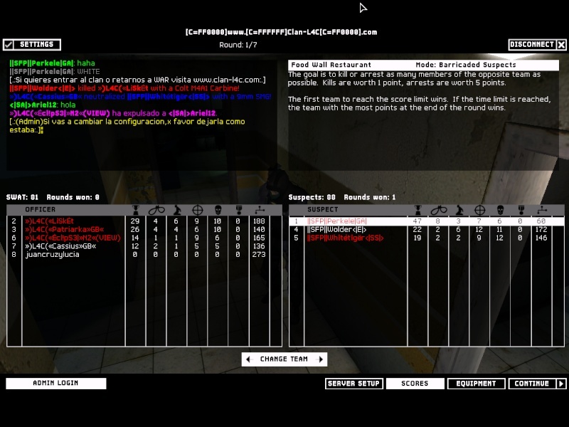 ||SFP|| VS L4C 5.2.08 Result TIE Swat4-12