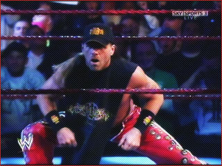 Chris Jericho vs Shawn Michaels vs Edge Shawn020