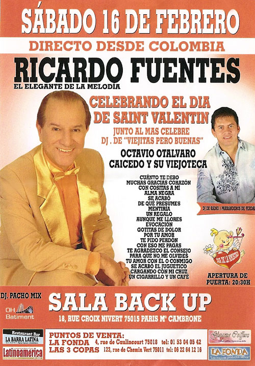 Ricardo Fuentes en concierto Sabado10