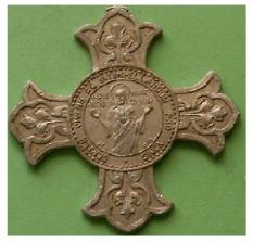 medalla-cruz  San Antonio de Padua/ cruz con leyenda - s. XX Medall13