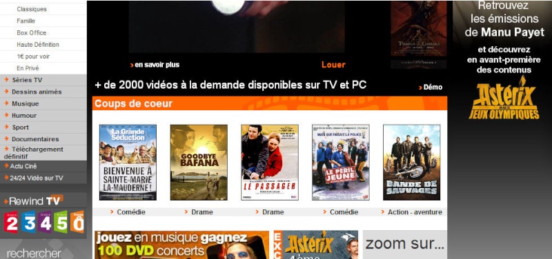 VOD sur Orange Vod10