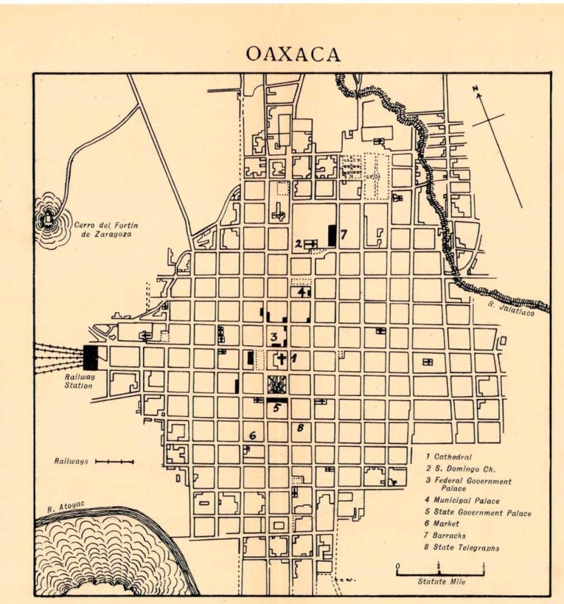 Mapas de México, año de 1919: Oaxaca. Oaxaca10