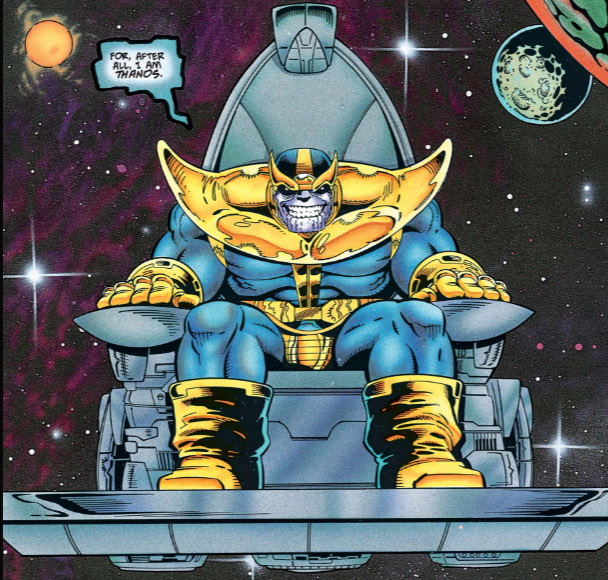 THANOS on Space Throne　FINE ART STATUE Thanos14