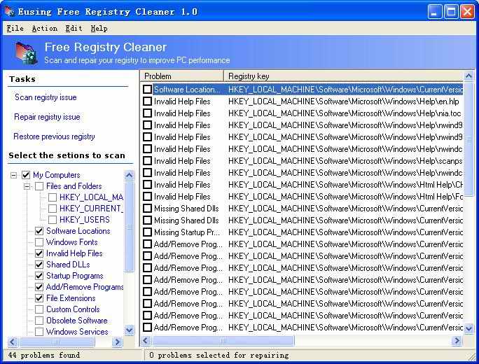   2007     Eusing Free Registry Cl Mainin10