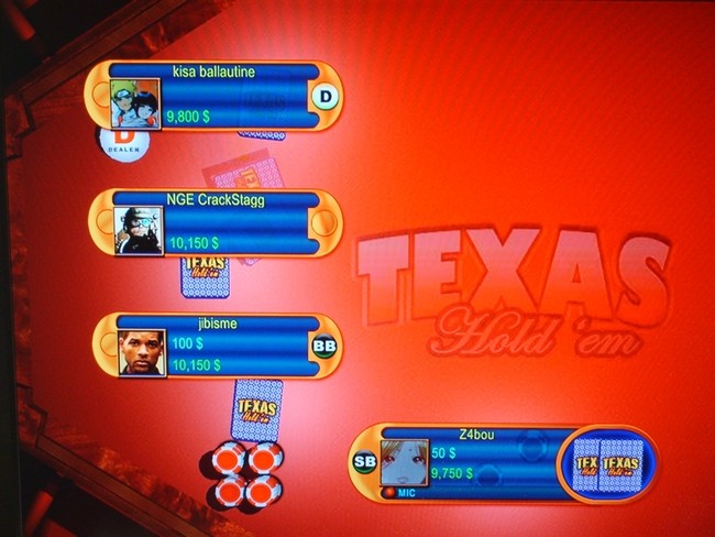 [Texas Hold 'Em - Xbox 360] Tournois Déroulement Résultat S5000110