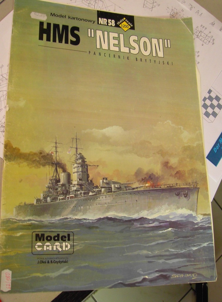 HMS Nelson 1:200 von Model CARD Pict2613
