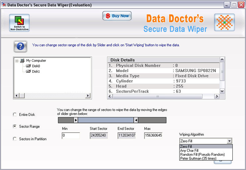 Data Doctor's Secre Data Wiper Data-w10