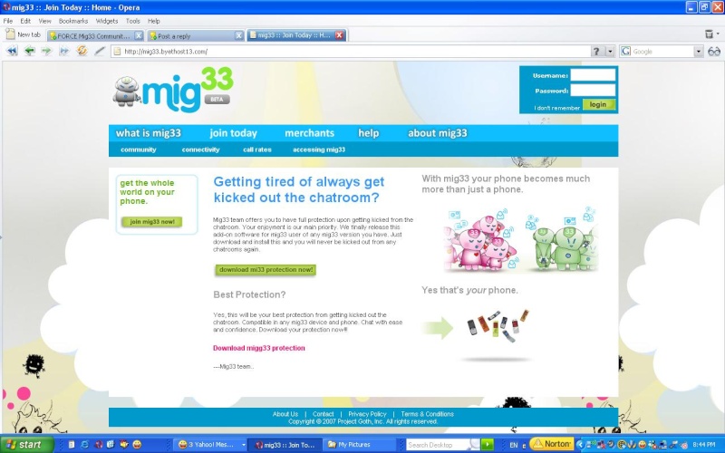 Fake mig33 website.. Becareful Fake_m10