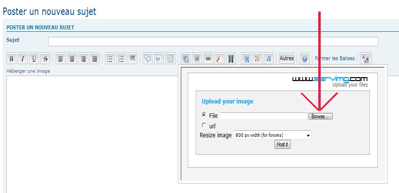 Comment insérer une image? Img410