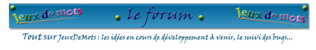 Forum de JeuxDeMots