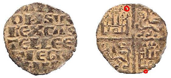 Dinero de Alfonso X (1252-1284) Dibujo10