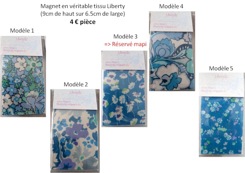 Créations en tissu de Libertylle...vendues au profit du Refuge du Mordant Magnet11