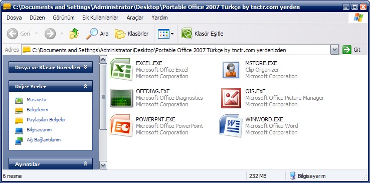 Portable Office 2007 Trke Office10