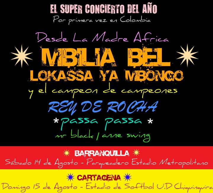 M'bilia Bel en concert au Festival Afrocolomben de Musique Champeta à Cartagena 36801110