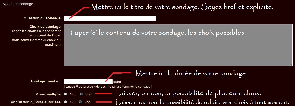 Que peut-on faire sur le forum et comment ? Sondag10