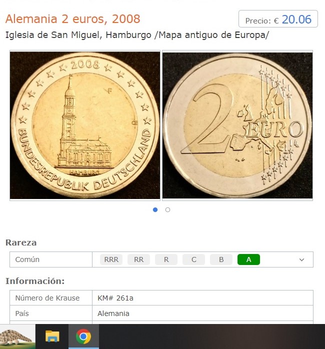 1 euro 2008 Portugal Mapa Antiguo Sin_tz27